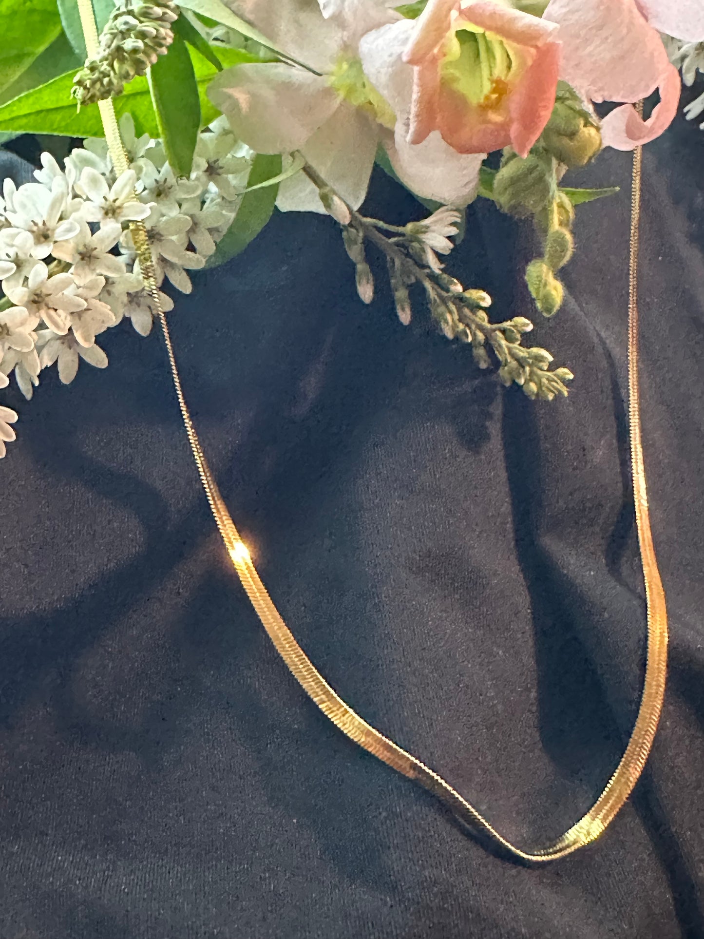 Gold Snake Clavicle Chain