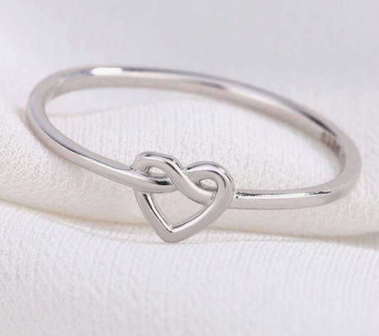 Knotted Heart Ring