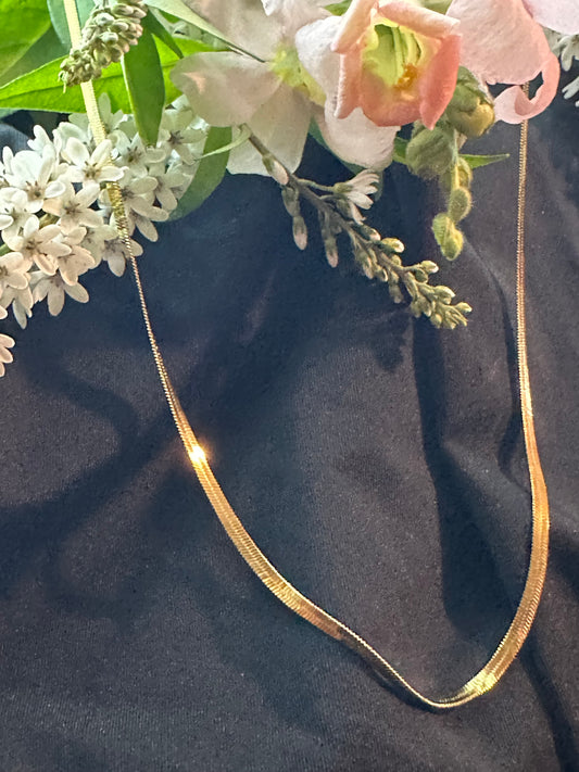 Gold Snake Clavicle Chain