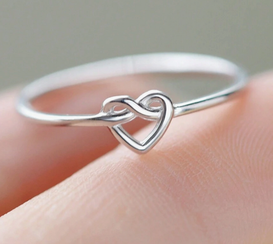 Knotted Heart Ring
